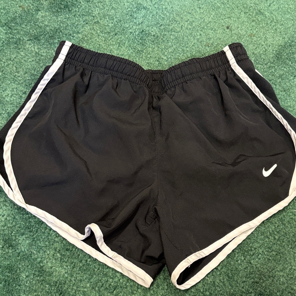 Nike kids Black and White Athletic Shorts